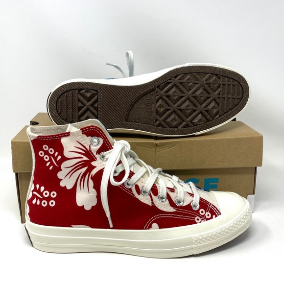 CONVERSE Women 170667C-RB  X BEYOND CTAS HI 70 Retro Alona Blue Red Canvas Sneak - Picture 2 of 11
